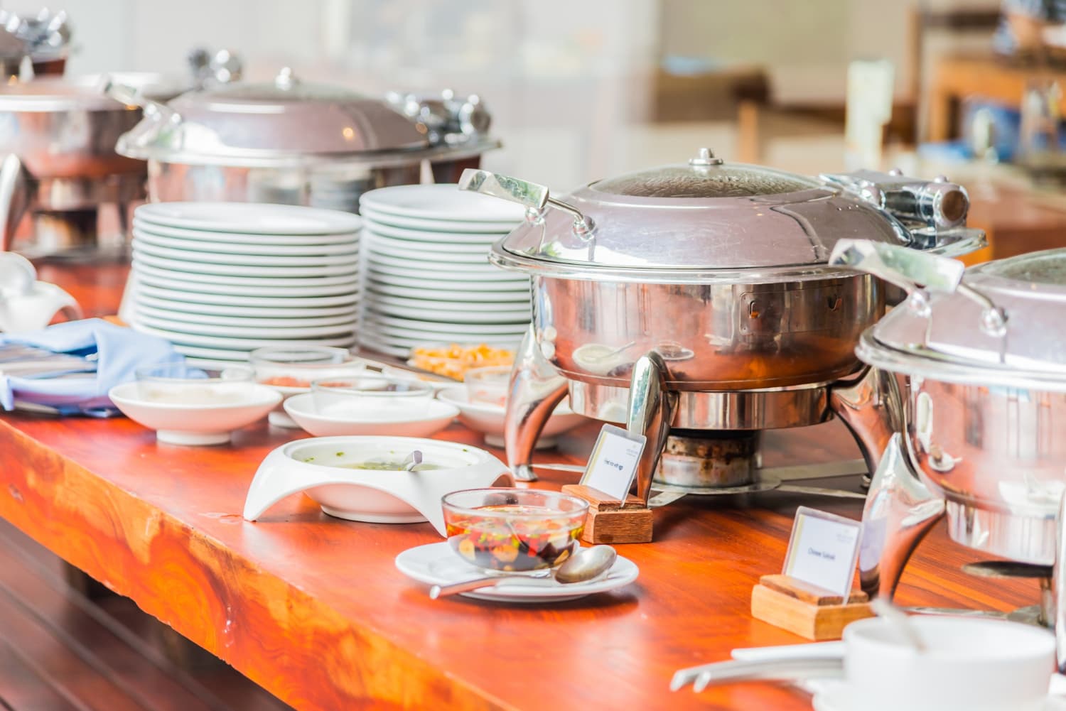 Professional catering equipment and serving dishes